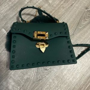 Green small purse bag